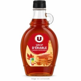 Sirop d’érable U Canada 250 ml sur fond blanc